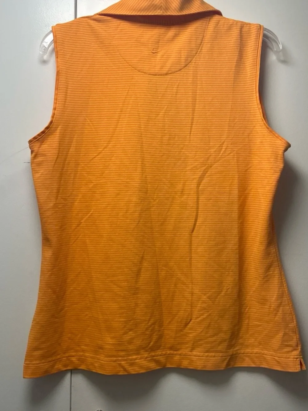 Nike Sleeveless Polo Tank Top in Orange
